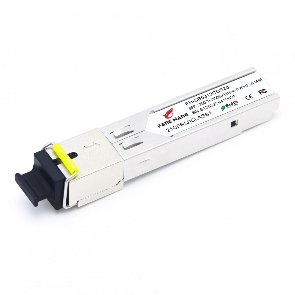 Eltex FH-SB5312IDS20, SFP 1,25 GE модуль, 20 км, SM, 1 волокно, комплект TX/RX 1310/1550 SC, DDM, INDUSTRIAL