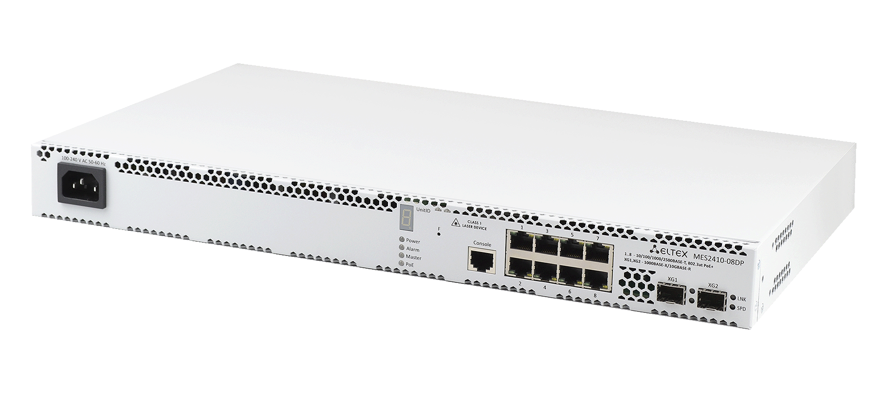Eltex MES2410-08DP Eltex | Коммутатор 8 портов 2.5G PoE/PoE+, 2 порта 10G SFP+