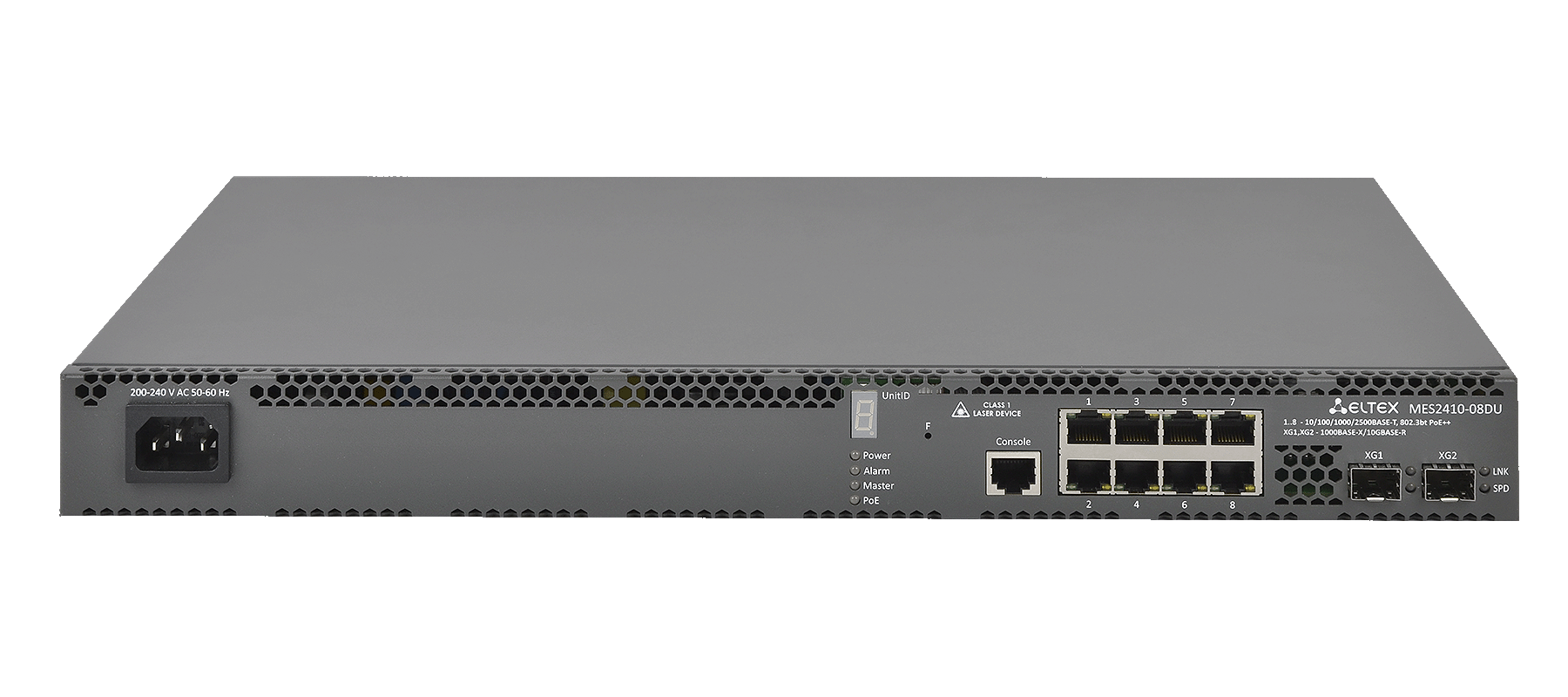 Eltex MES2410-08DU Eltex | Коммутатор 8 портов 2.5G PoE++, 2 порта 10G SFP+
