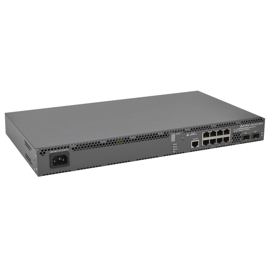 Eltex MES2410-08DU Eltex | Коммутатор 8 портов 2.5G PoE++, 2 порта 10G SFP+