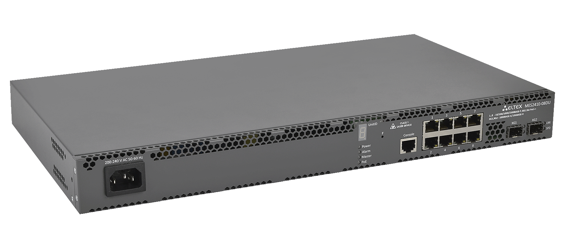 Eltex MES2410-08DU Eltex | Коммутатор 8 портов 2.5G PoE++, 2 порта 10G SFP+