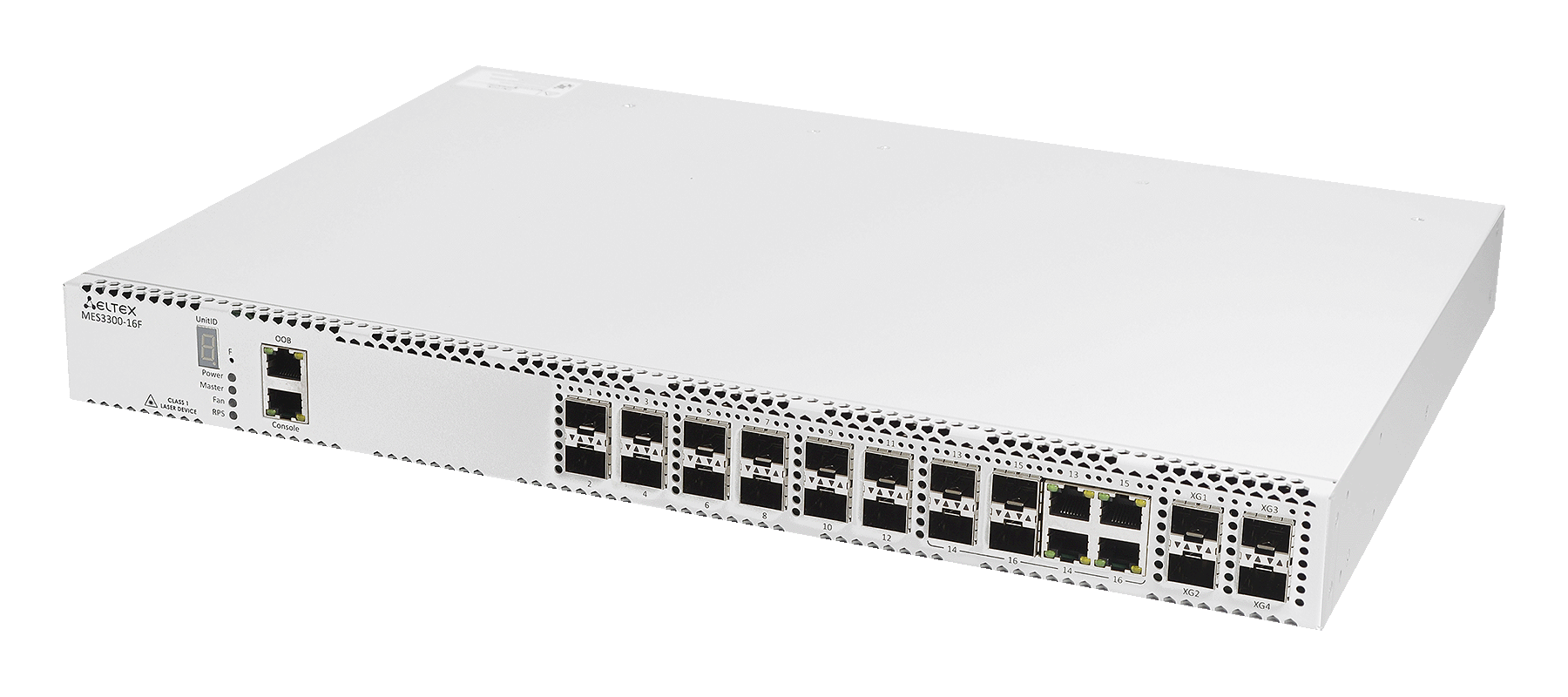 Eltex MES3300-16F Eltex | Коммутатор 12 портов SFP, 4 комбо-порта 1G, 4 порта SFP+
