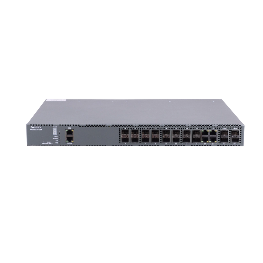 Eltex MES3300-16F Eltex | Коммутатор 12 портов SFP, 4 комбо-порта 1G, 4 порта SFP+