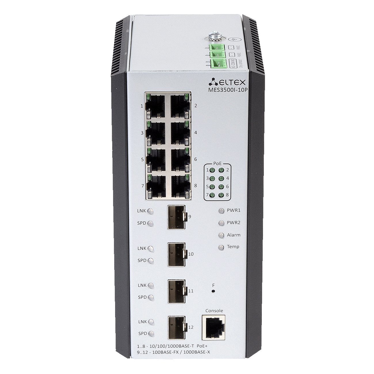 Eltex MES3500I-10P Eltex | Промышленный коммутатор 8 портов 1G PoE/PoE+