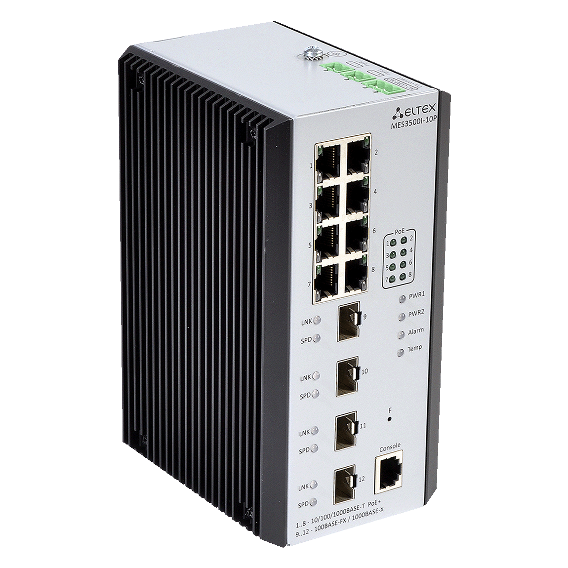 Eltex MES3500I-10P Eltex | Промышленный коммутатор 8 портов 1G PoE/PoE+