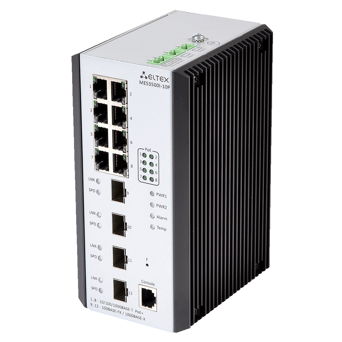 Eltex MES3500I-10P Eltex | Промышленный коммутатор 8 портов 1G PoE/PoE+