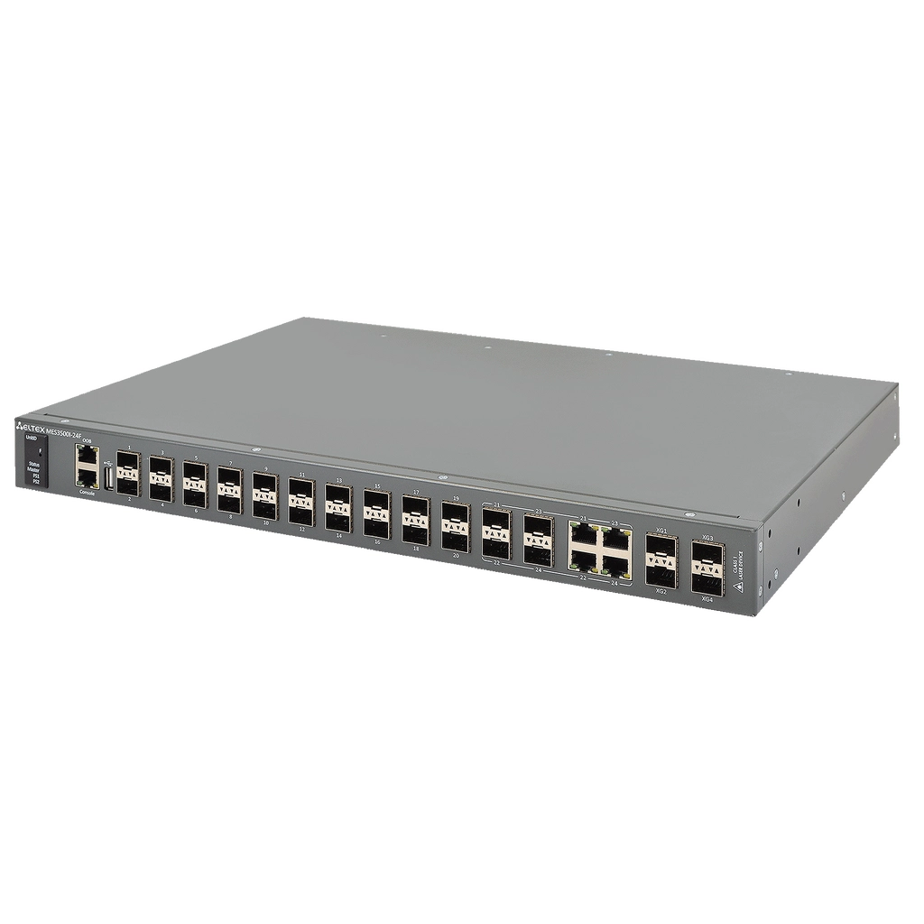 Eltex MES3500I-24F Eltex | Промышленный коммутатор 20 портов 1G SFP, 4 комбо-порта 1G, 4 порта SFP+