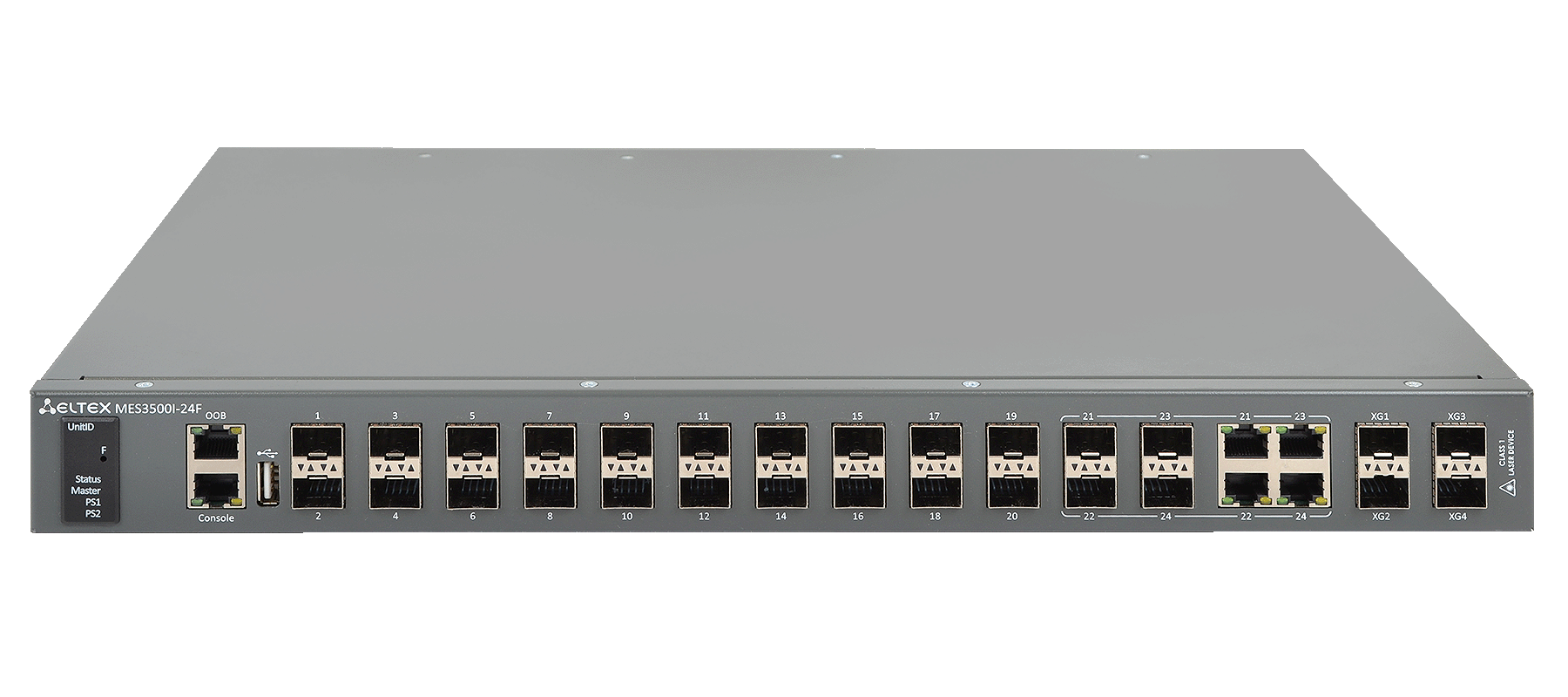 Eltex MES3500I-24F Eltex | Промышленный коммутатор 20 портов 1G SFP, 4 комбо-порта 1G, 4 порта SFP+