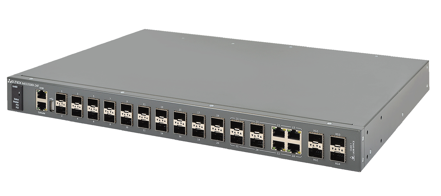 Eltex MES3500I-24F Eltex | Промышленный коммутатор 20 портов 1G SFP, 4 комбо-порта 1G, 4 порта SFP+
