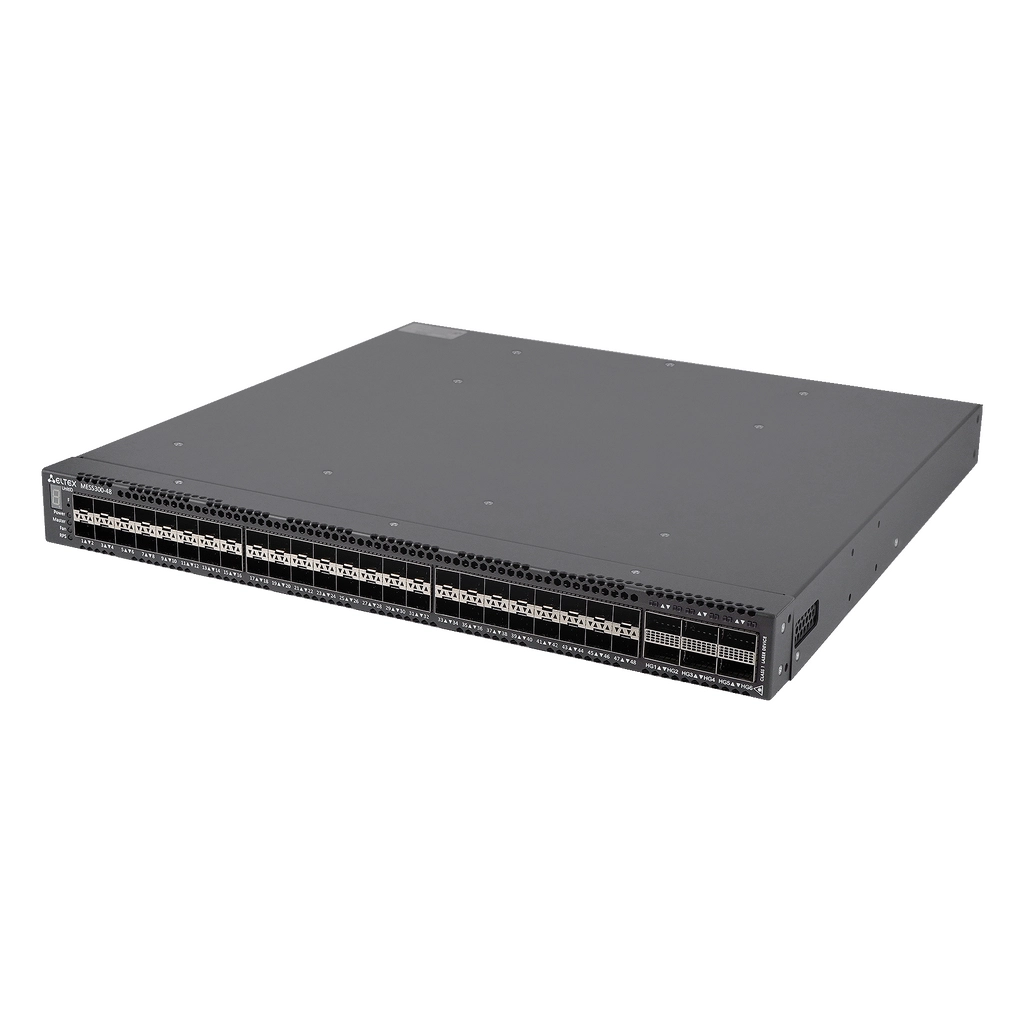 Eltex MES5300-48 Eltex I Коммутатор 48 портов SFP+, 6 портов QSFP28 (ЦОД)