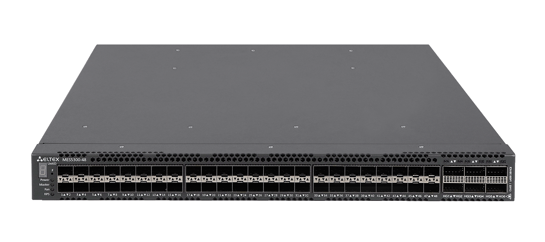 Eltex MES5300-48 Eltex I Коммутатор 48 портов SFP+, 6 портов QSFP28 (ЦОД)