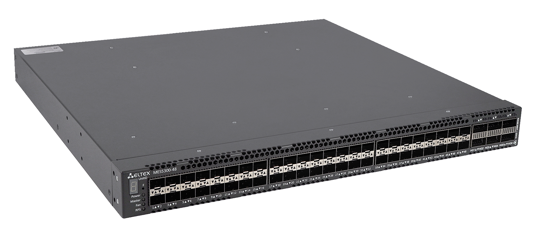 Eltex MES5300-48 Eltex I Коммутатор 48 портов SFP+, 6 портов QSFP28 (ЦОД)