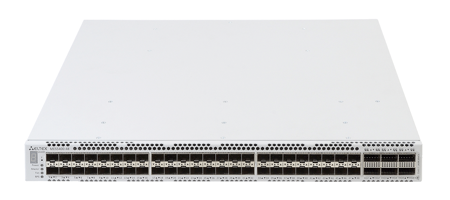 Eltex MES5400-48 Eltex I Коммутатор 48 портов SFP+, 6 портов QSFP28