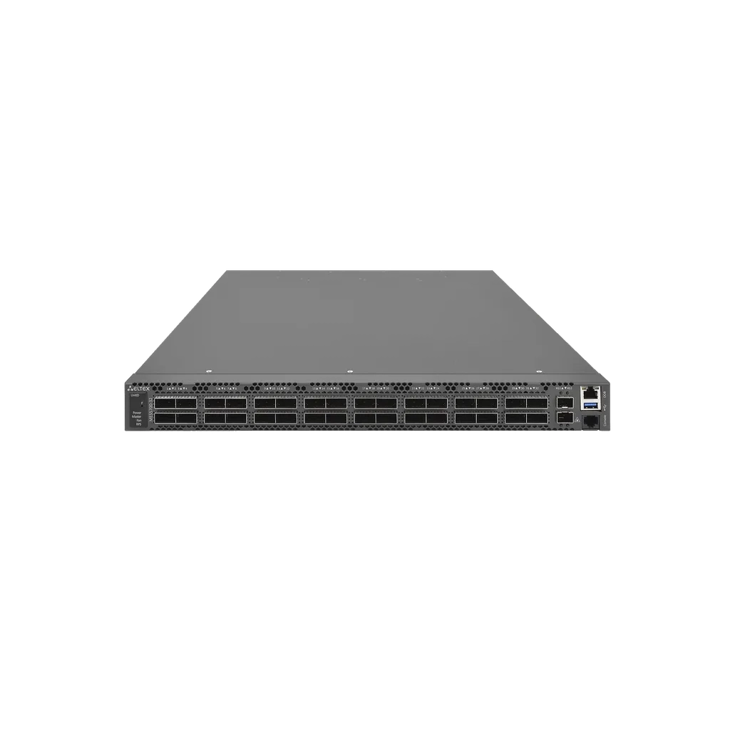 Eltex Коммутатор Eltex MES5700-32: 32 порта 400G QSFP56-DD, 2 порта 10G SFP+