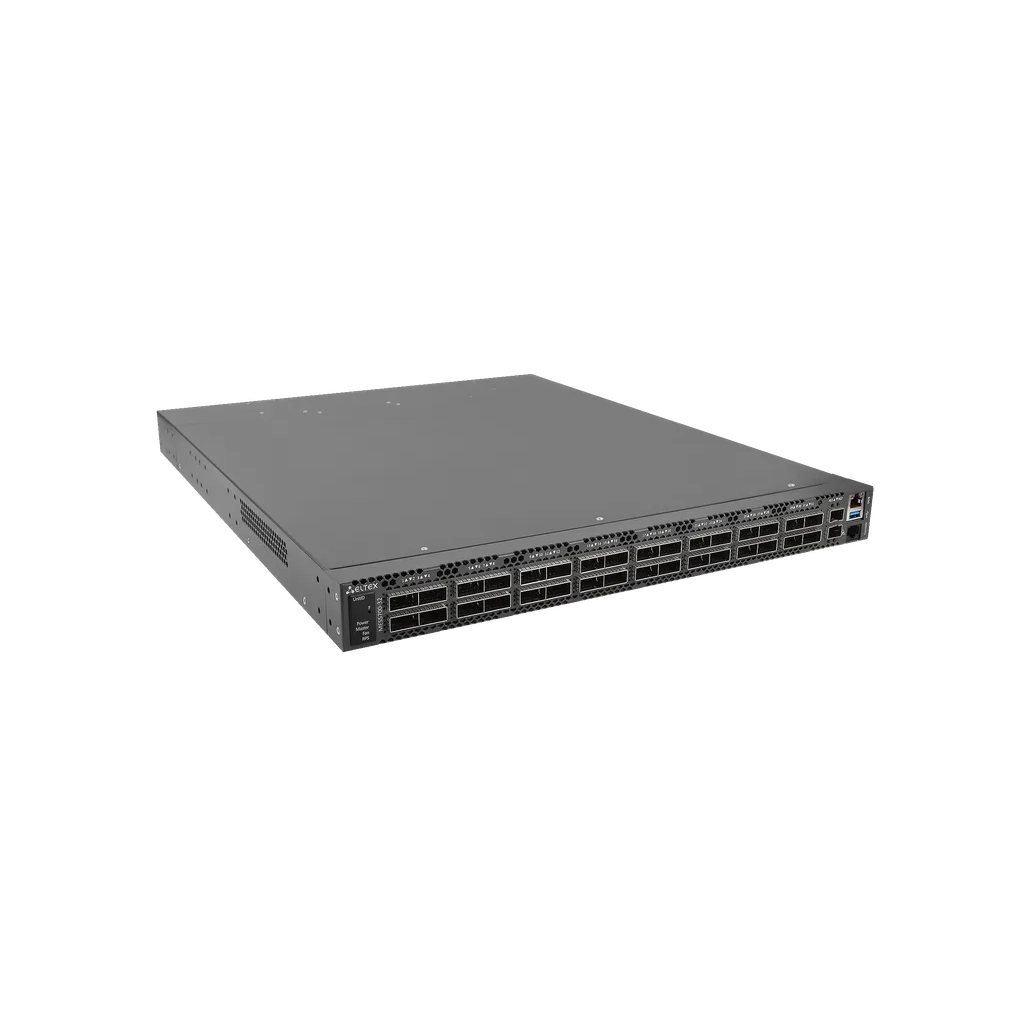 Eltex Коммутатор Eltex MES5700-32: 32 порта 400G QSFP56-DD, 2 порта 10G SFP+