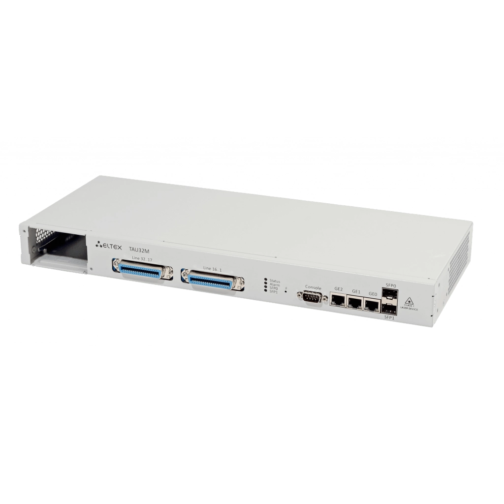 Eltex TAU-32M.IP Eltex | 32 порта FXS/FXO VoIP шлюз для аналоговых телефонов